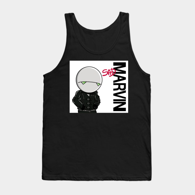 Sad! Tank Top by Raffiti